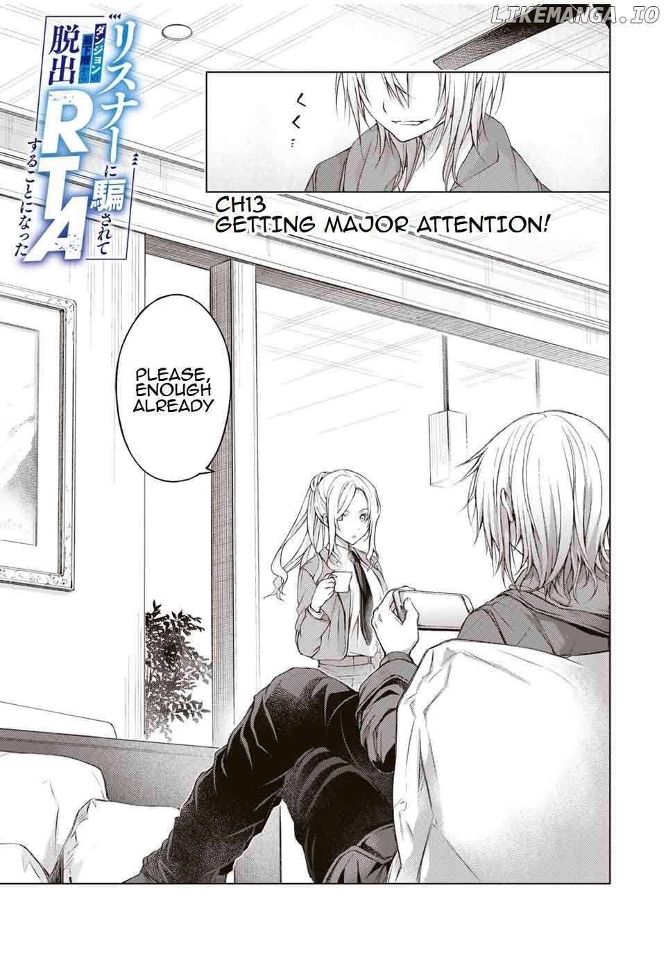 Listener ni Damasarete Dungeon no Sai Kasou kara Dasshutsu RTA suru Koto ni Natta Chapter 13 1